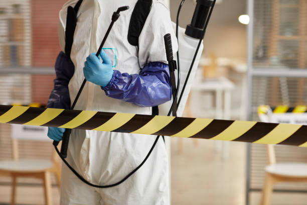 Professional Biohazard Cleanup technician working in Hancock, WI